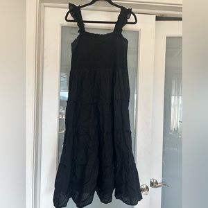 J.Crew Factory Clip dot midi dress